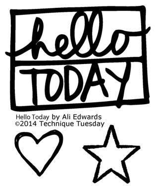 Technique-Tuesday-Hello-Today-Clear-Stamps-Medium